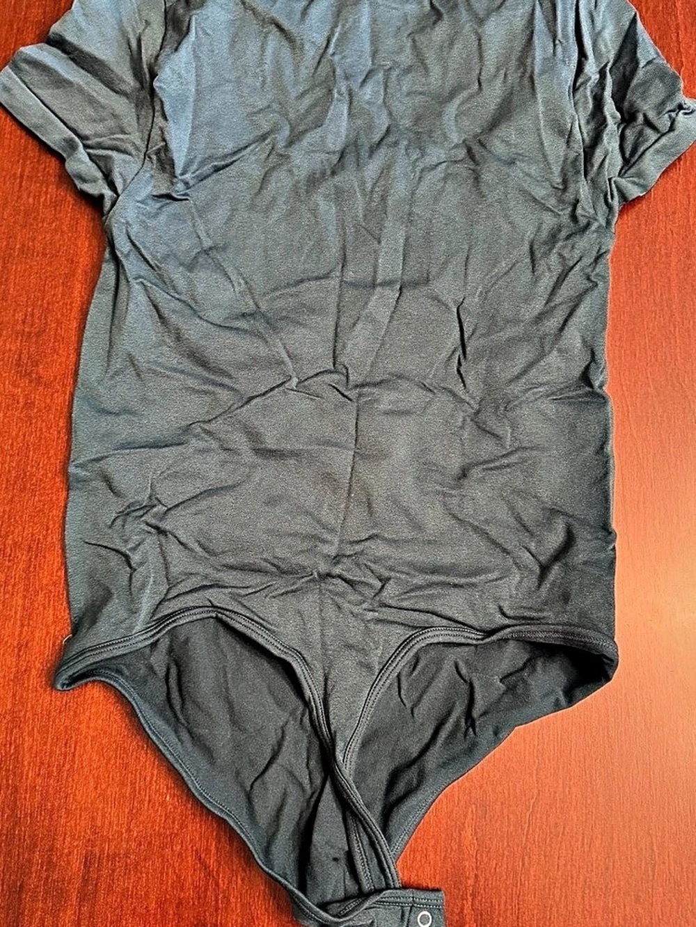 Wild Fable Short Sleeve Bodysuit in Dark Green Size Small